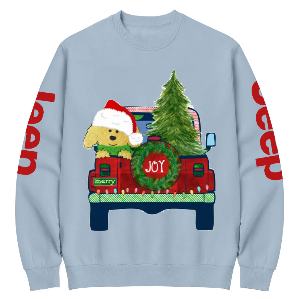 Cute Golden Doodle Dog Christmas Jp Crew Neck Sweatshirt
