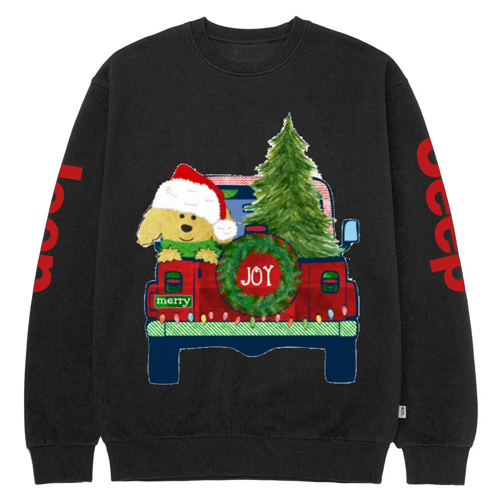 Cute Golden Doodle Dog Christmas Jp Crew Neck Sweatshirt
