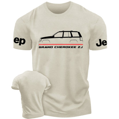 Jp Grand Cherokee ZJ 1993-1998 Car Enthusiast Thin Red Line Fireman T-Shirt