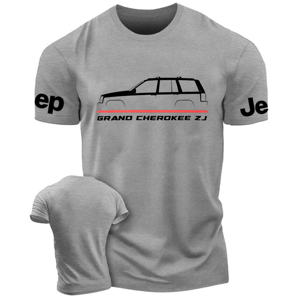 Jp Grand Cherokee ZJ 1993-1998 Car Enthusiast Thin Red Line Fireman T-Shirt