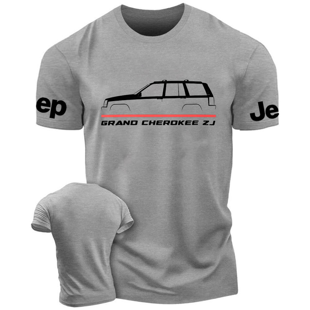 Jp Grand Cherokee ZJ 1993-1998 Car Enthusiast Thin Red Line Fireman T-Shirt