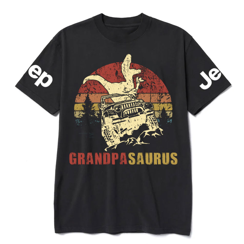 GrandpaSaurus Jp Dad Jp Lover T-Shirt