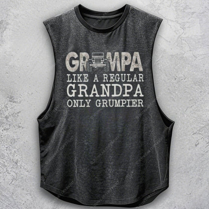 Jp Grandpa Like A Regular Grandpa Only Grumpier Men's Tank