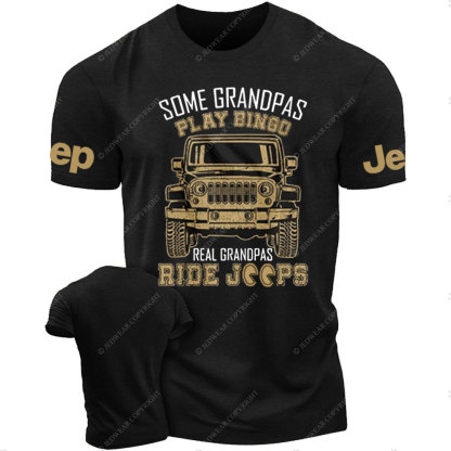 Some Grandpas Play Bingo, Real Grandpas Ride Jps T-Shirt