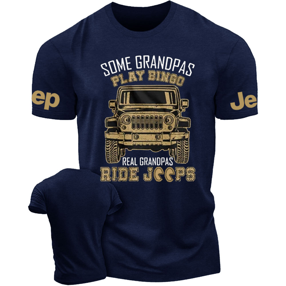 Some Grandpas Play Bingo, Real Grandpas Ride Jps T-Shirt