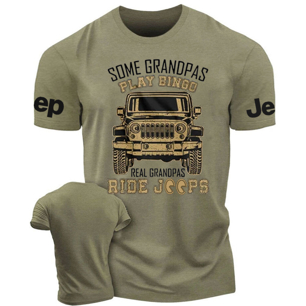 Some Grandpas Play Bingo, Real Grandpas Ride Jps T-Shirt