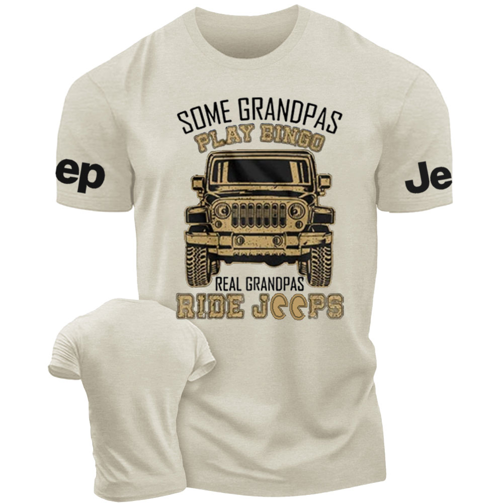 Some Grandpas Play Bingo, Real Grandpas Ride Jps T-Shirt