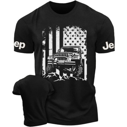 American US Flag Jp Adventure Lifestyle Men's Tshirt