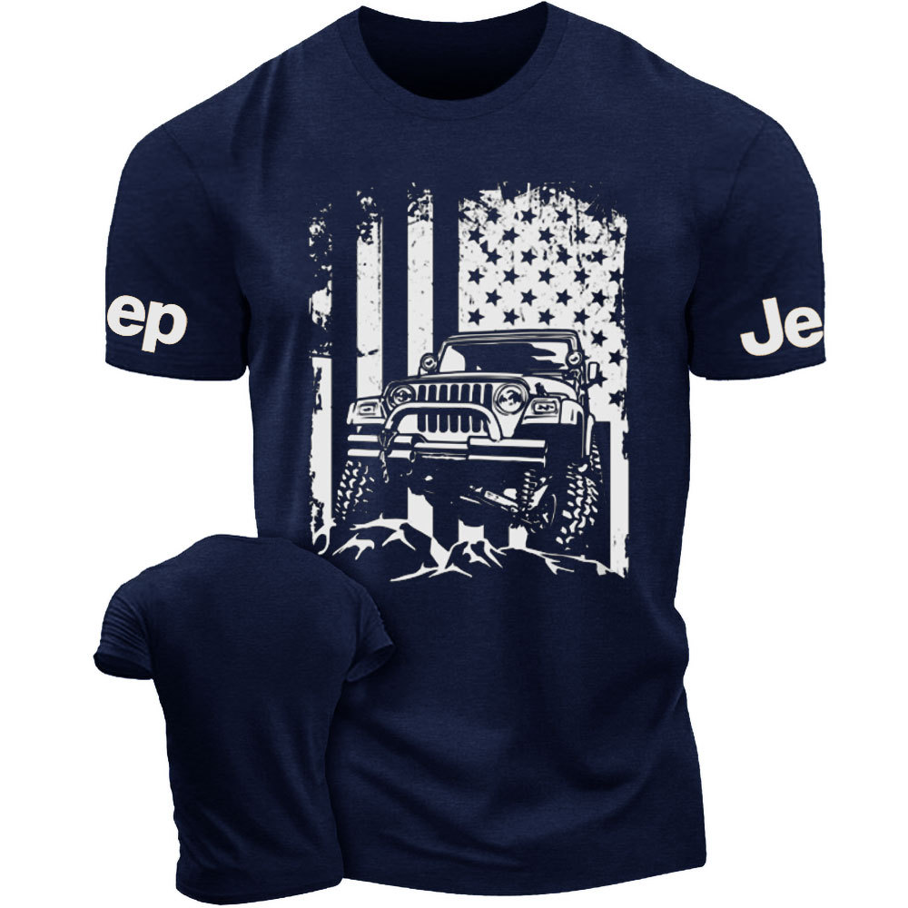 American US Flag Jp Adventure Lifestyle Men's Tshirt
