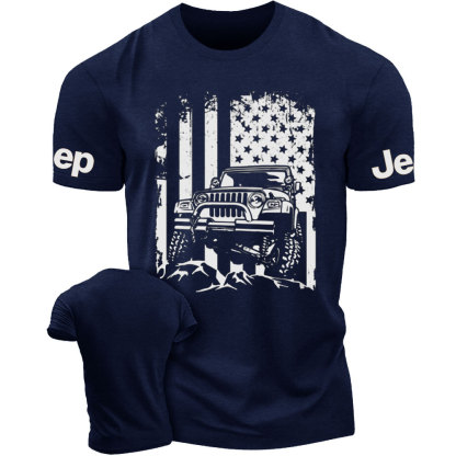 American US Flag Jp Adventure Lifestyle Men's Tshirt