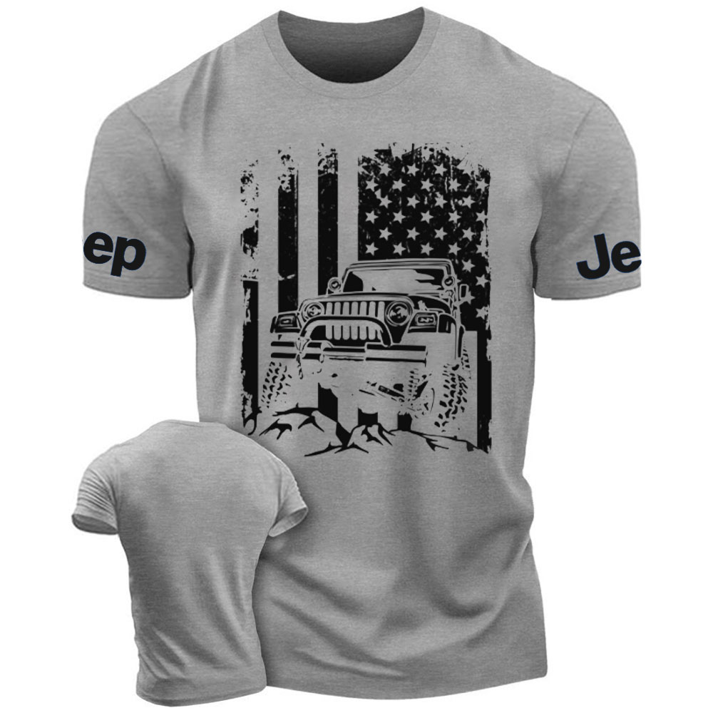 American US Flag Jp Adventure Lifestyle Men's Tshirt