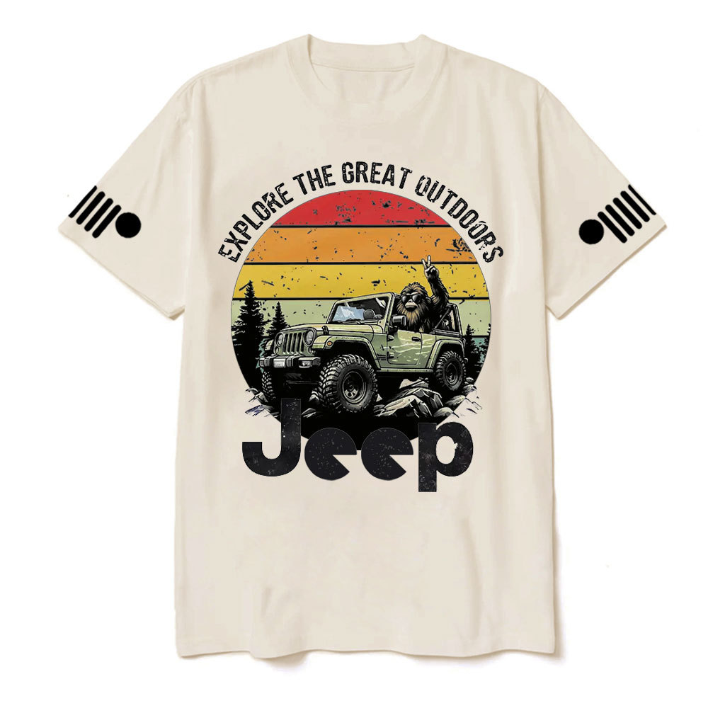 Bigfoot Jp Explore the Outdoors Sasquatch Believe T-shirt