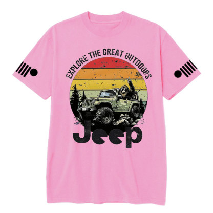 Bigfoot Jp Explore the Outdoors Sasquatch Believe T-shirt