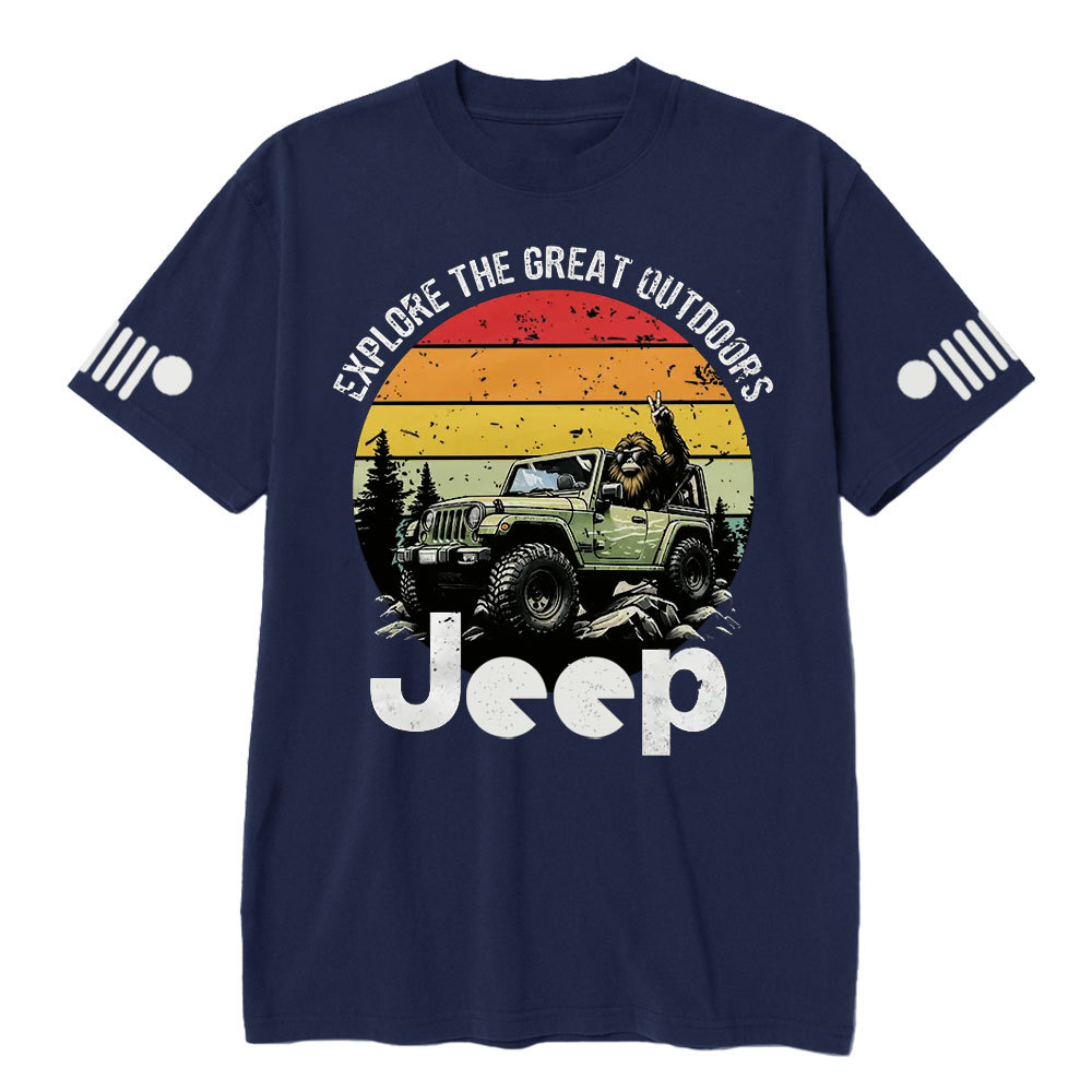 Bigfoot Jp Explore the Outdoors Sasquatch Believe T-shirt