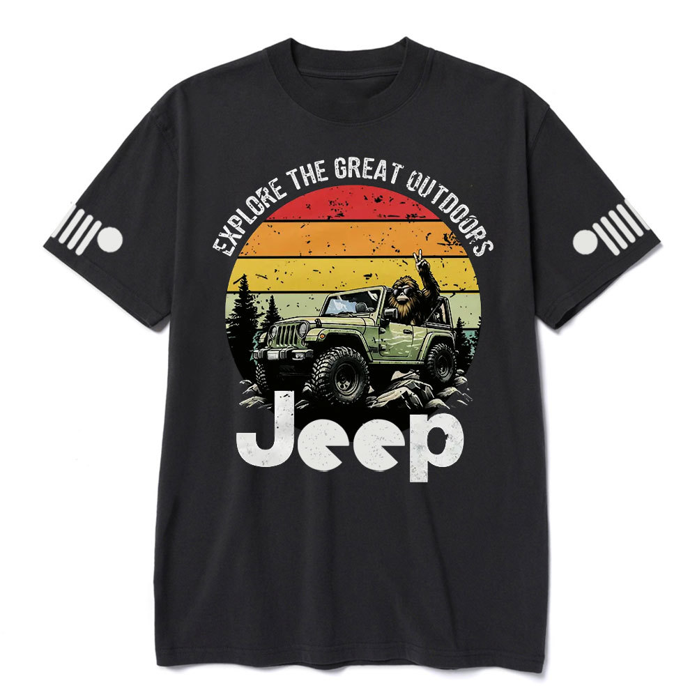Bigfoot Jp Explore the Outdoors Sasquatch Believe T-shirt
