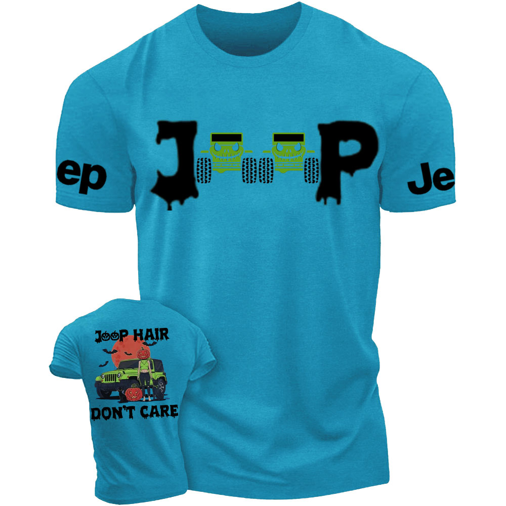 Jp Hair Don't Care Spooky Halloween T-Shirt
