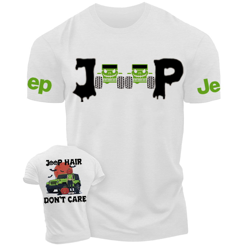 Jp Hair Don't Care Spooky Halloween T-Shirt