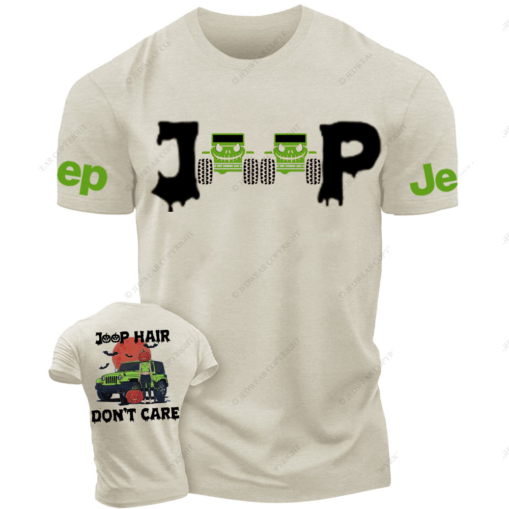 Jp Hair Don't Care Spooky Halloween T-Shirt