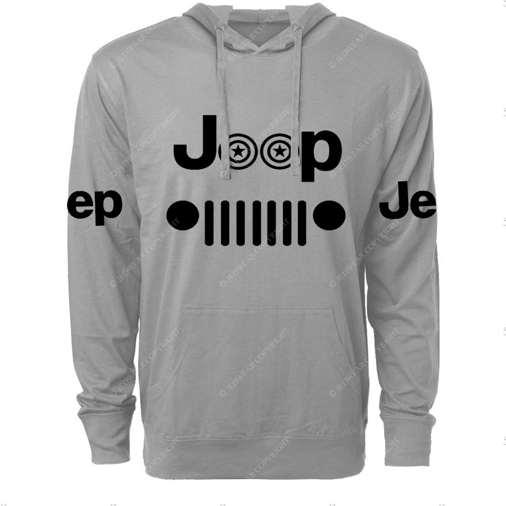 Jp Star Grille Oversized Lightweight Hoodie