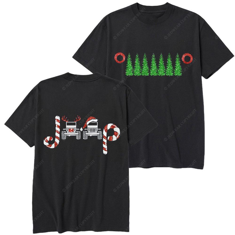 Charistmas Tree Wreath Candy Elk Jp Christmas T-Shirt