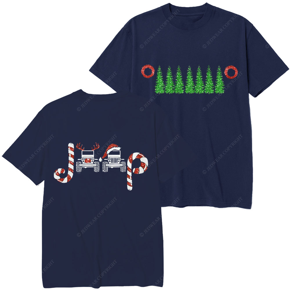 Charistmas Tree Wreath Candy Elk Jp Christmas T-Shirt