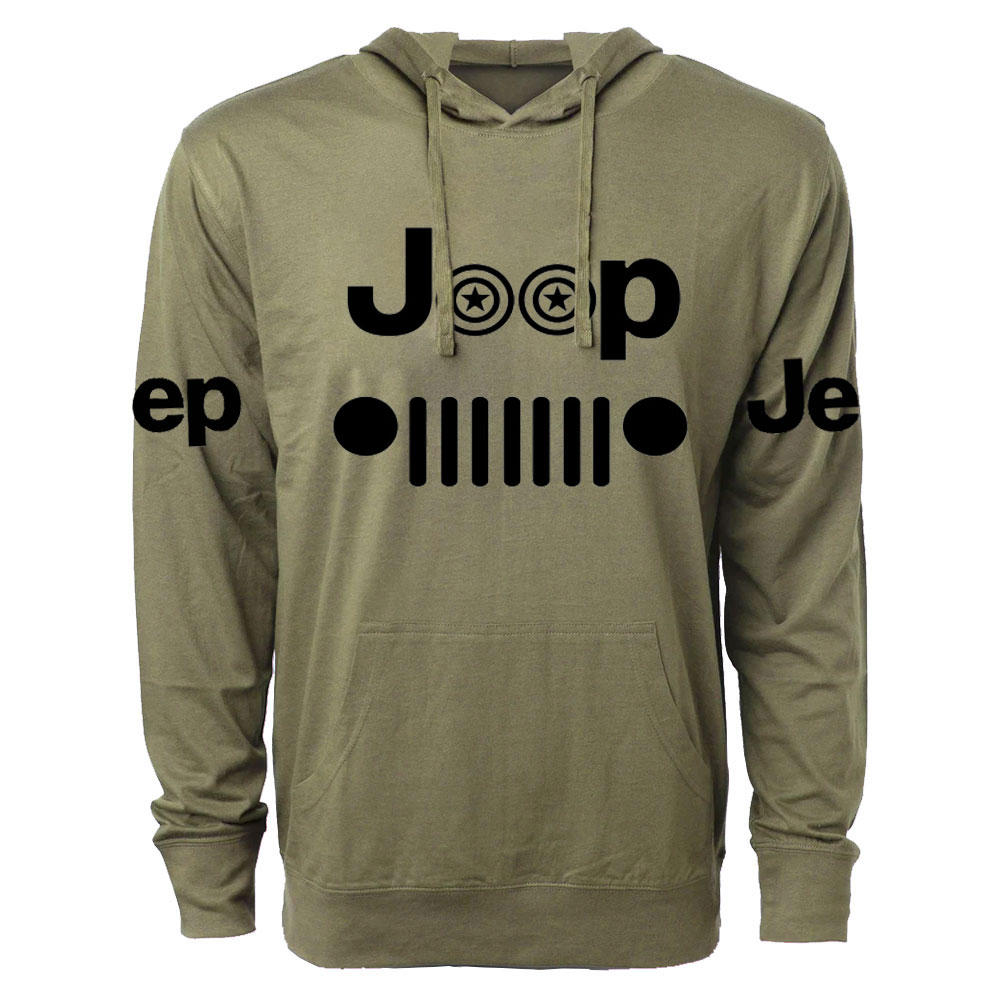 Jp Star Grille Oversized Lightweight Hoodie