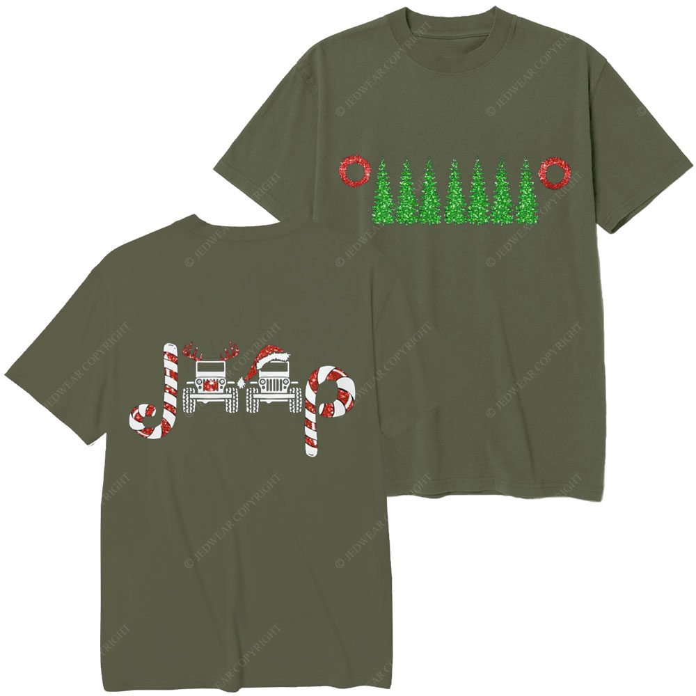 Charistmas Tree Wreath Candy Elk Jp Christmas T-Shirt