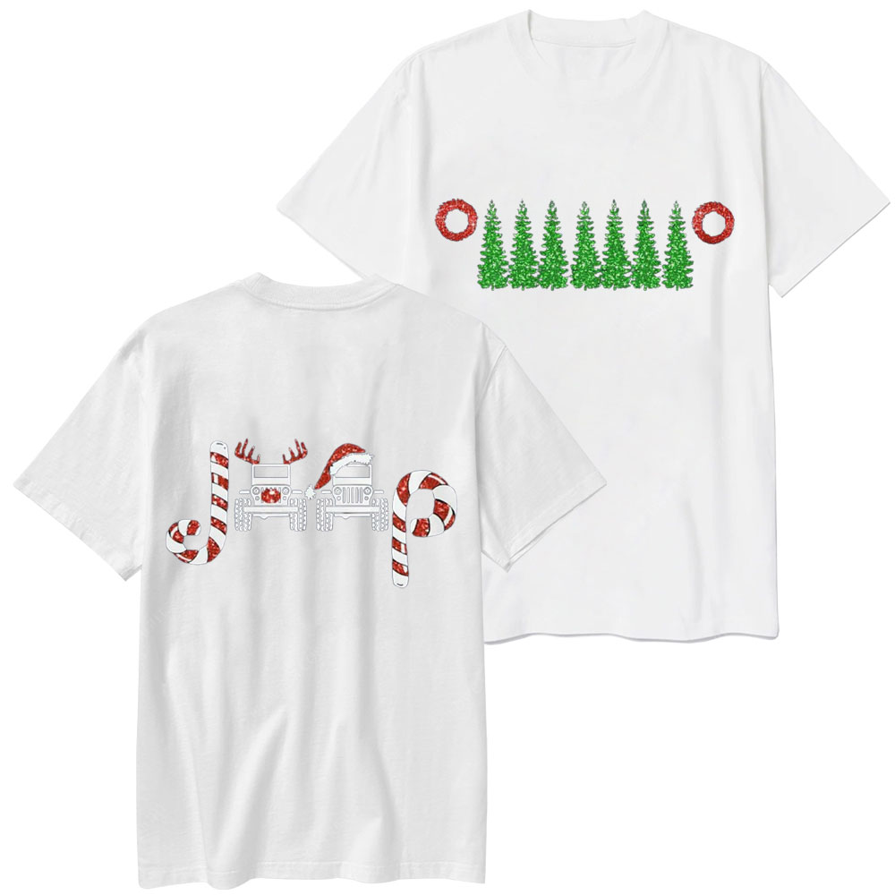 Charistmas Tree Wreath Candy Elk Jp Christmas T-Shirt