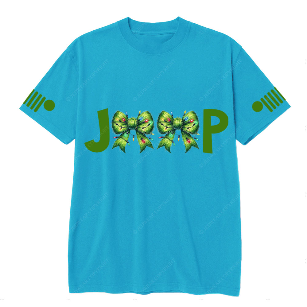 Green Fur Butterfly Ties Jp Christmas T-Shirt