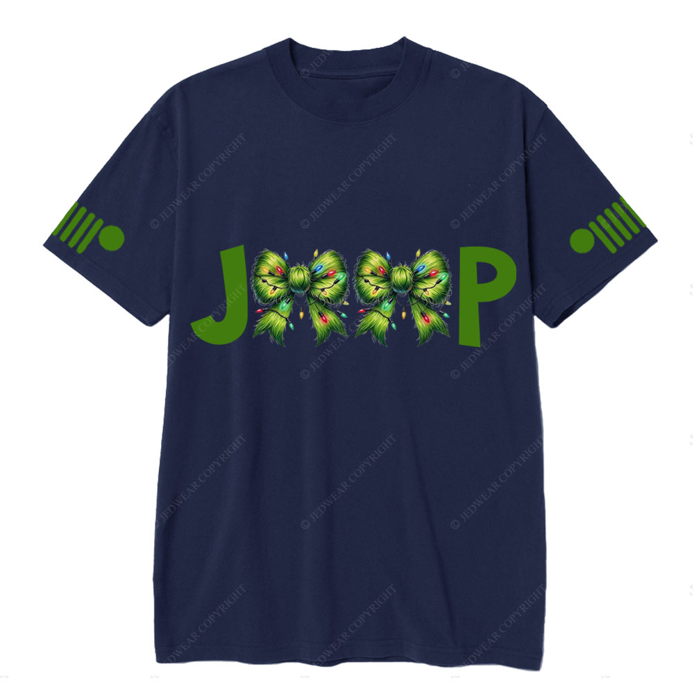 Green Fur Butterfly Ties Jp Christmas T-Shirt