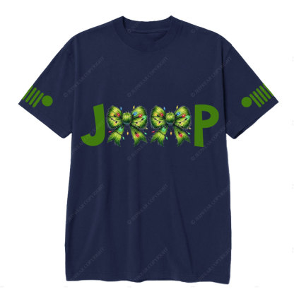 Green Fur Butterfly Ties Jp Christmas T-Shirt
