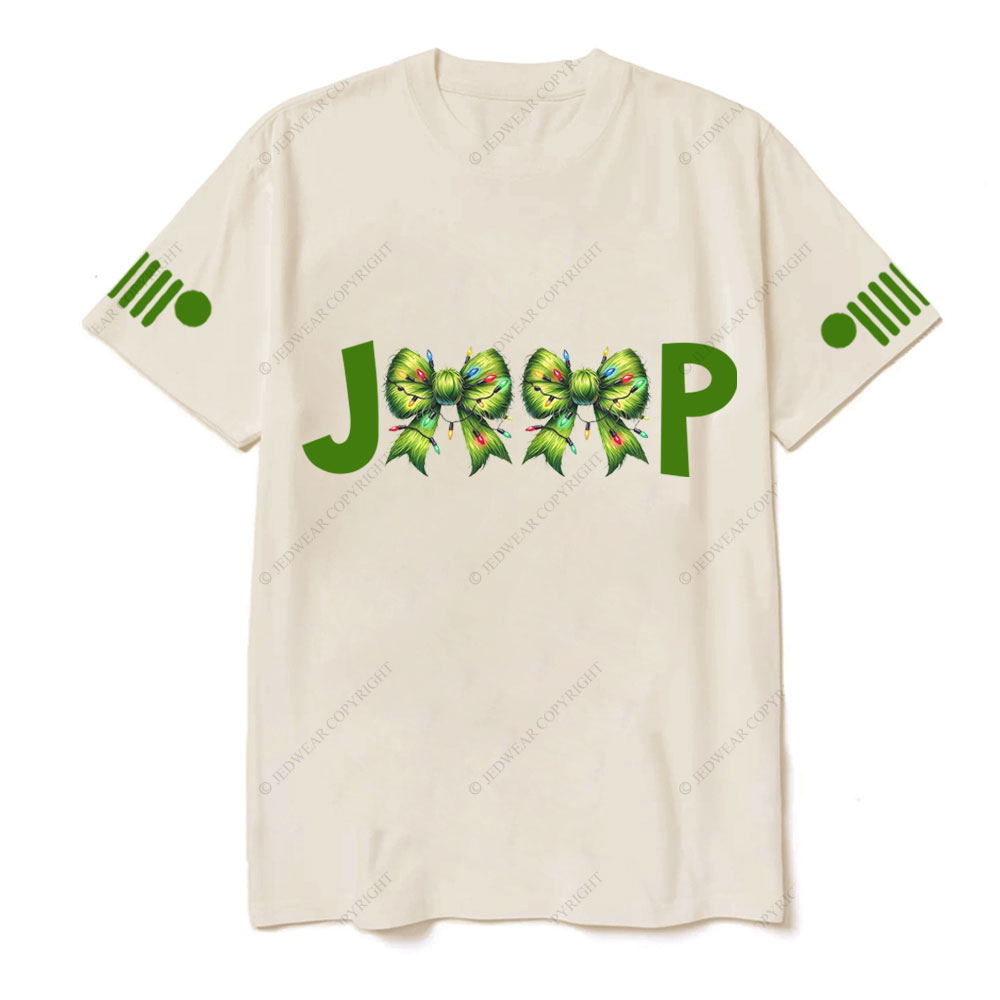 Green Fur Butterfly Ties Jp Christmas T-Shirt