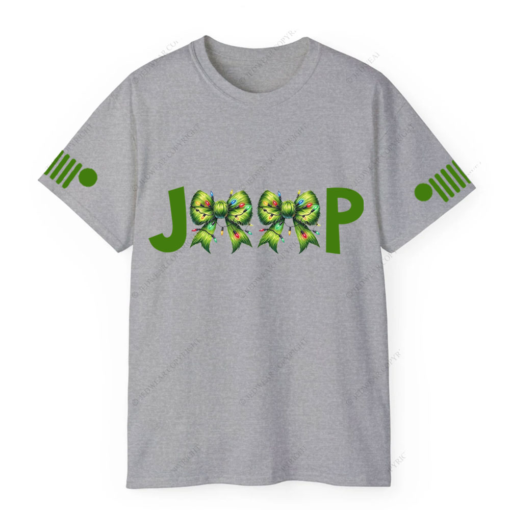 Green Fur Butterfly Ties Jp Christmas T-Shirt