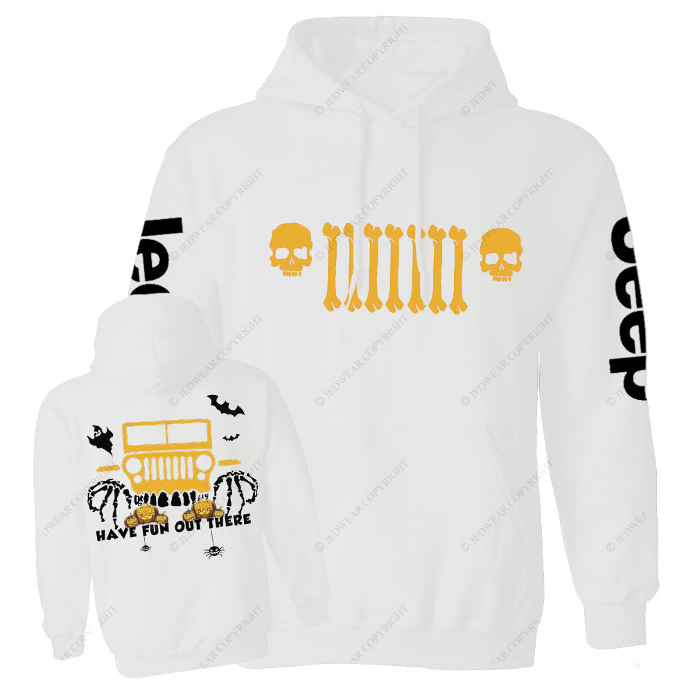 Jp Halloween Skull Grille Have Fun Out There Casual Hoodie