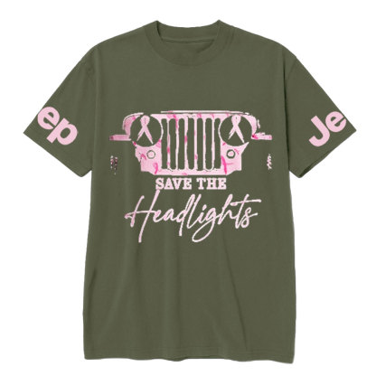 The Jp Headlights Ribbon Breast Cancer Awareness T-Shirt