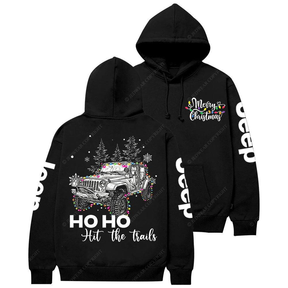 Ho Ho Ho Hit The Trail Jp Christmas Casual Hoodie