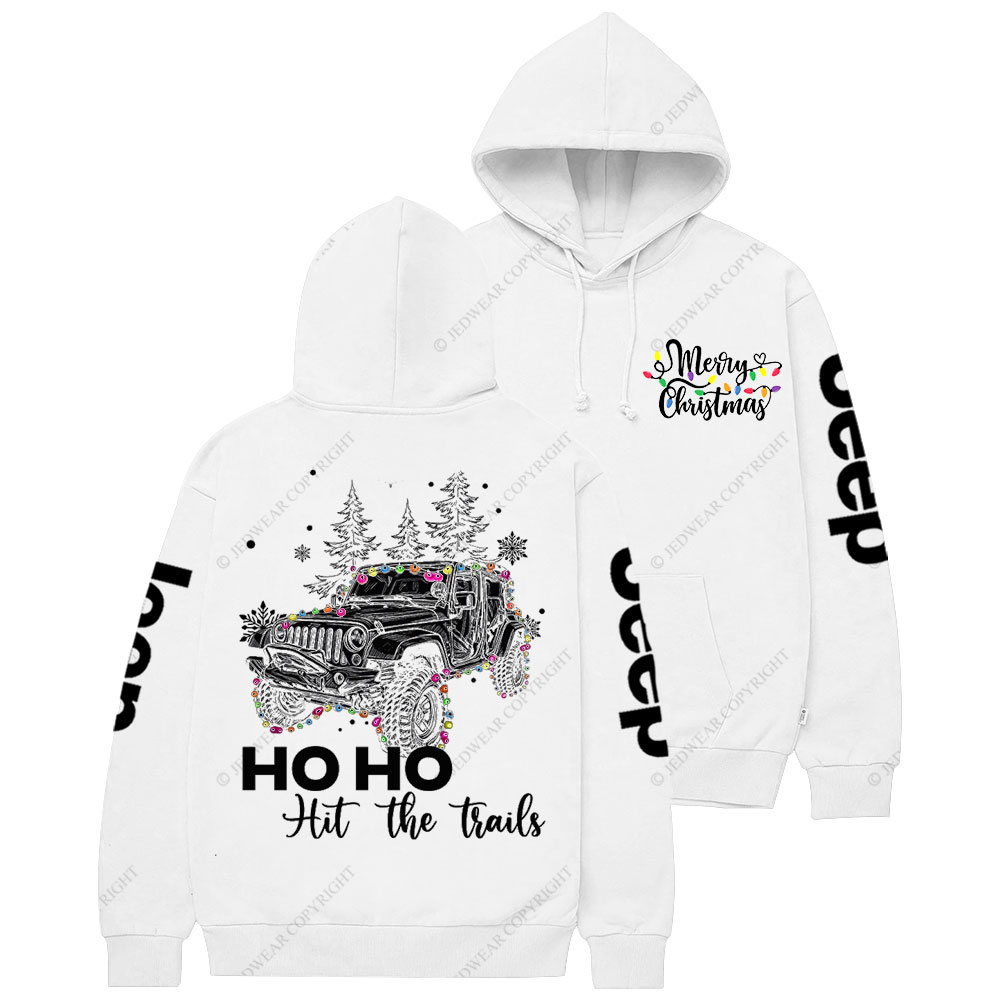 Ho Ho Ho Hit The Trail Jp Christmas Casual Hoodie