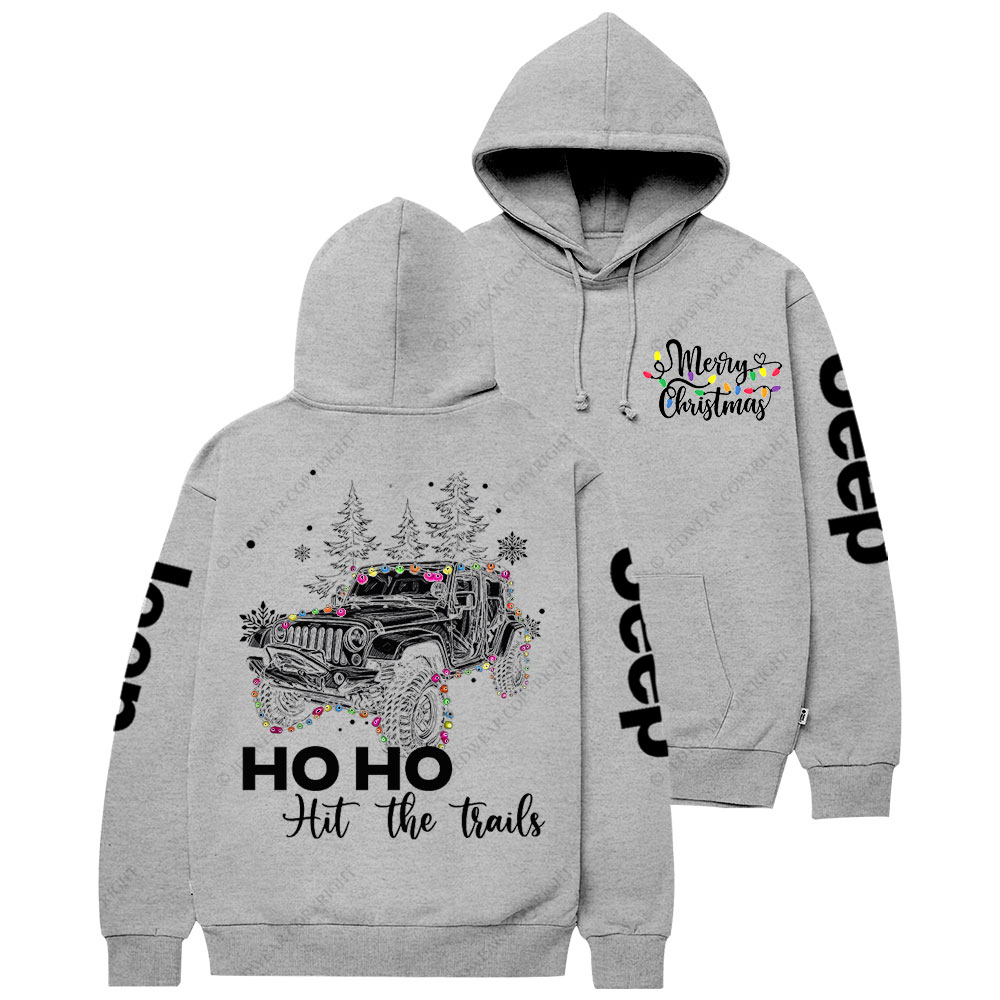 Ho Ho Ho Hit The Trail Jp Christmas Casual Hoodie