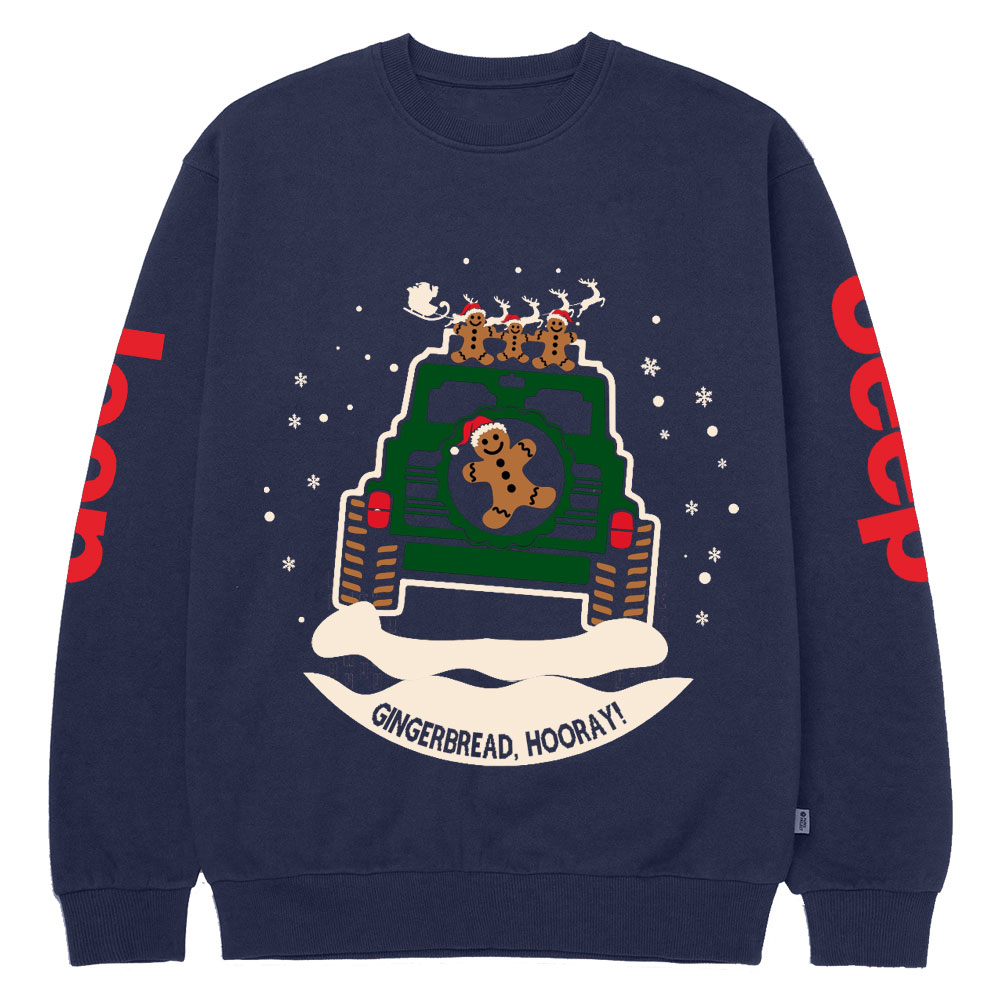 Jp, Gingerbread, Hooray Crew Neck Sweatshirt