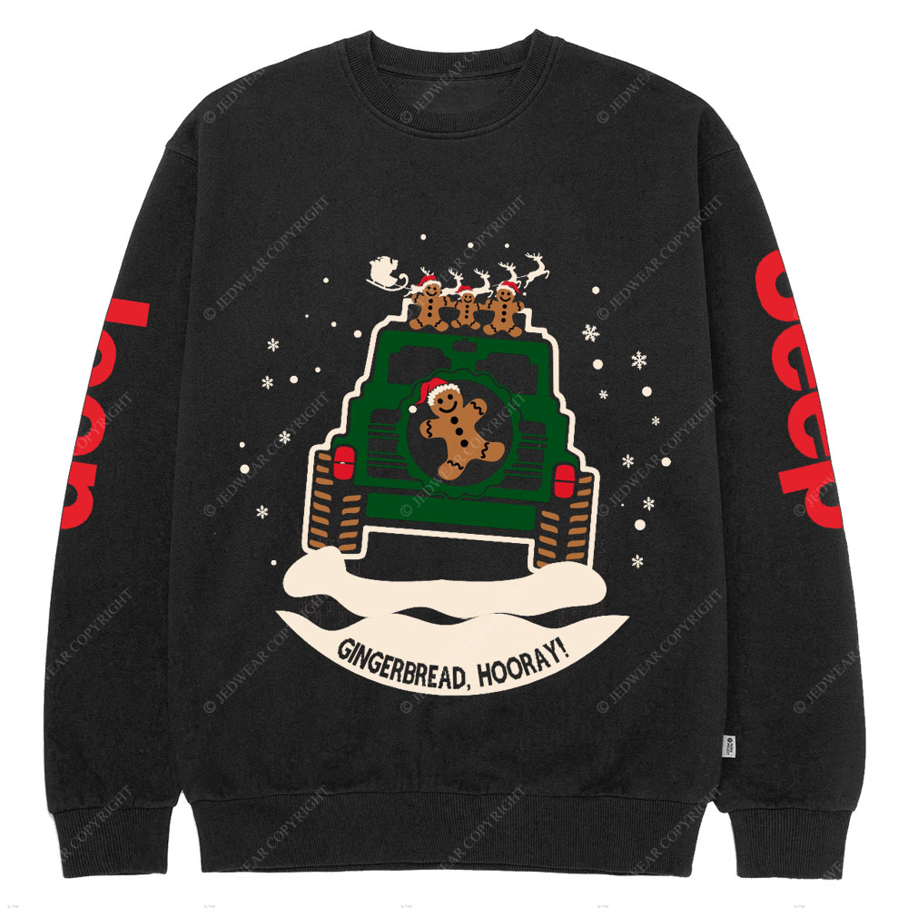 Jp, Gingerbread, Hooray Crew Neck Sweatshirt