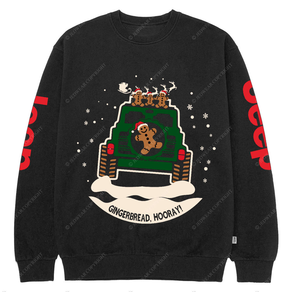 Jp, Gingerbread, Hooray Crew Neck Sweatshirt