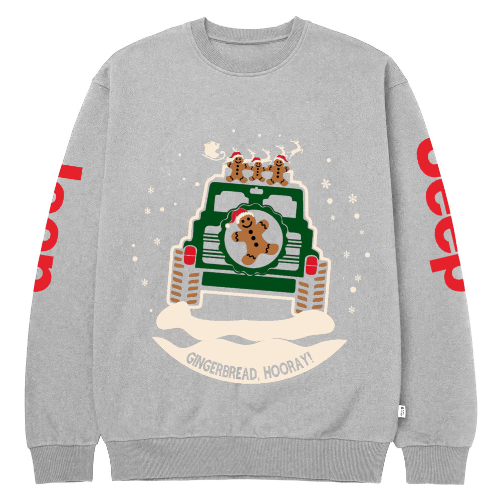 Jp, Gingerbread, Hooray Crew Neck Sweatshirt