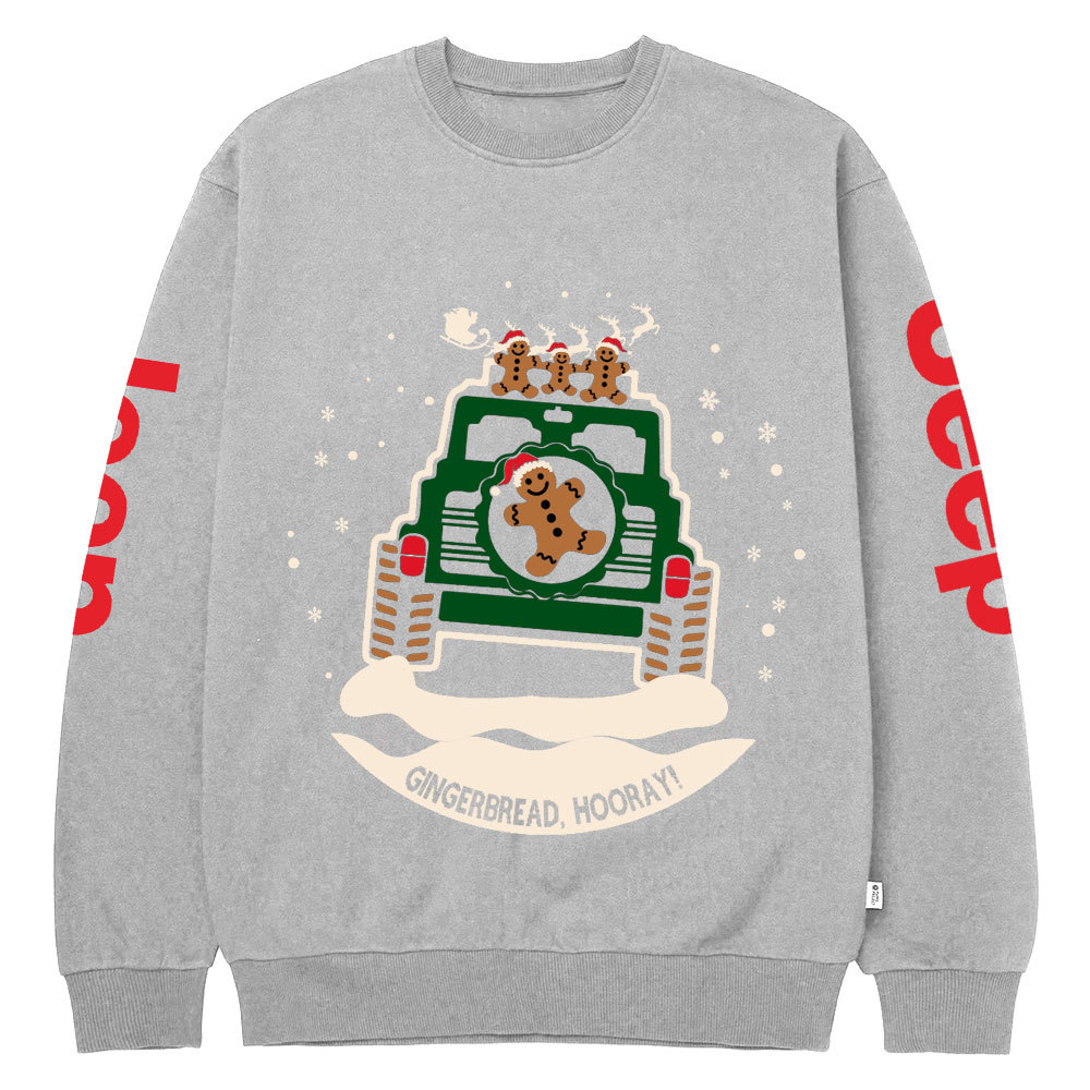 Jp, Gingerbread, Hooray Crew Neck Sweatshirt