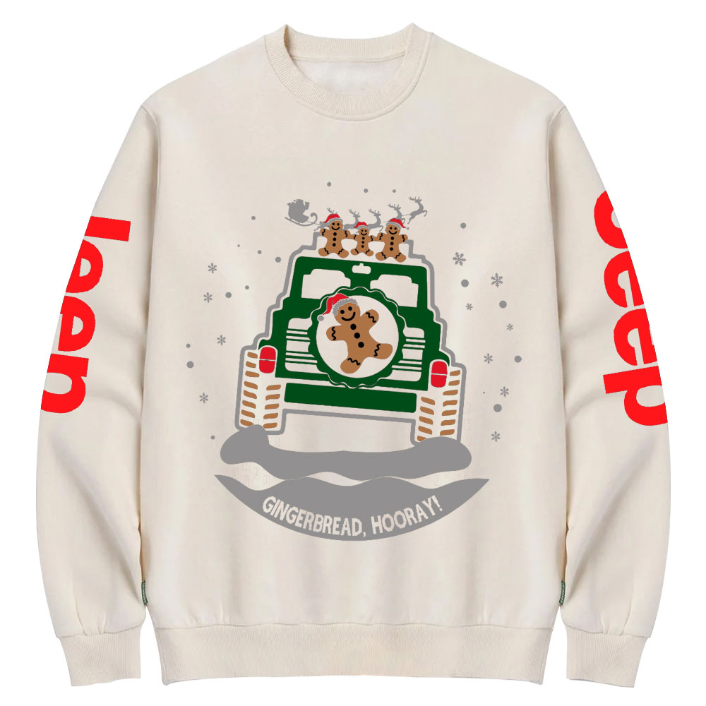 Jp, Gingerbread, Hooray Crew Neck Sweatshirt