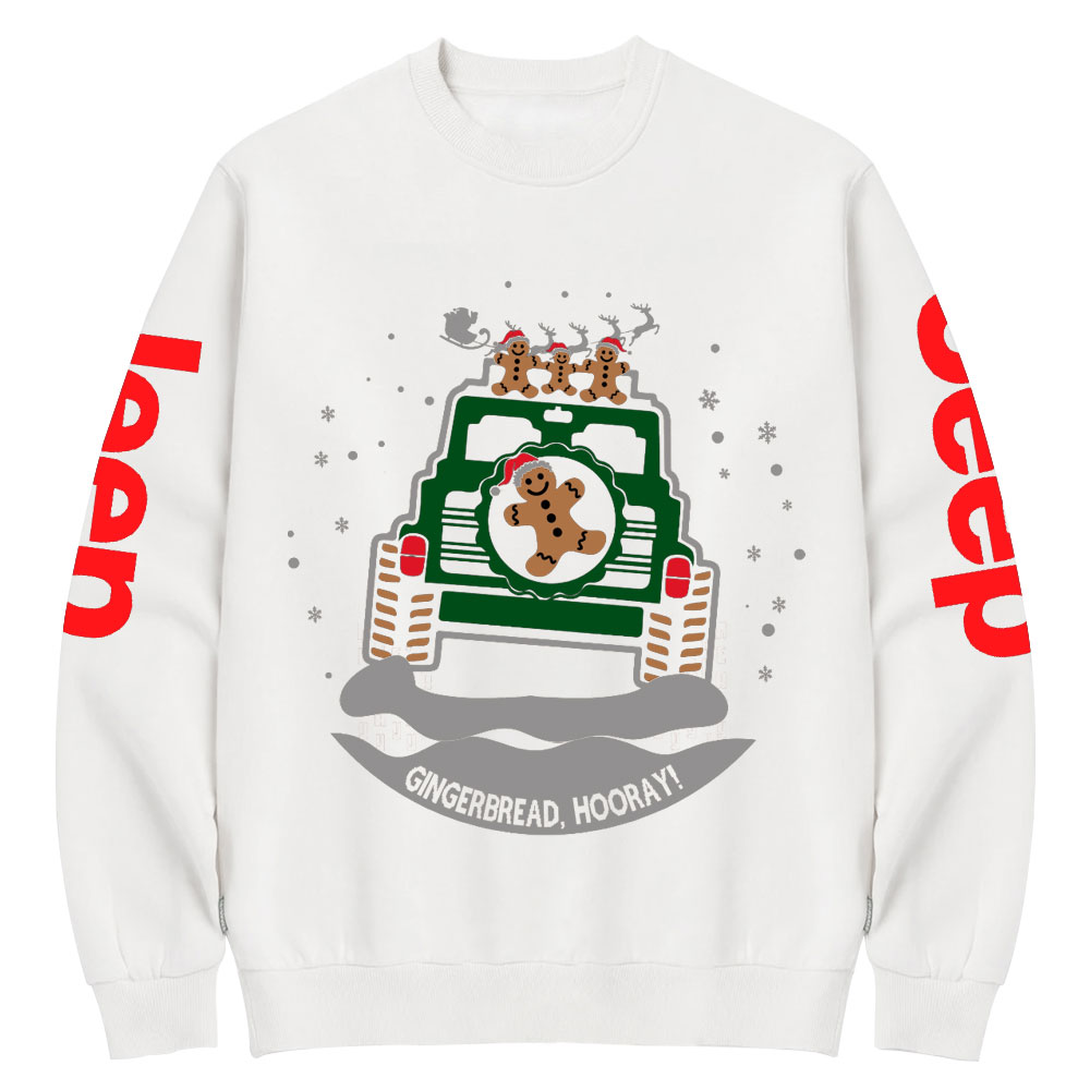 Jp, Gingerbread, Hooray Crew Neck Sweatshirt