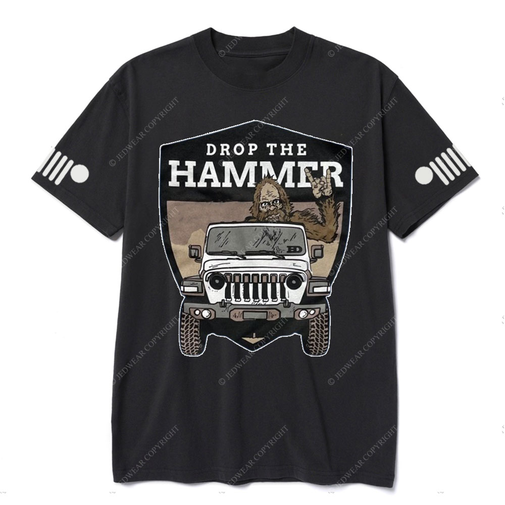 Hammer Down Sasquatch Jp Badge T-shirt