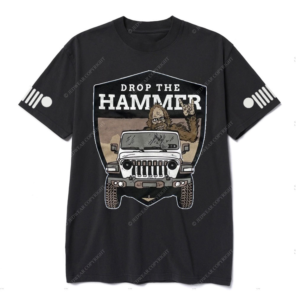 Hammer Down Sasquatch Jp Badge T-shirt