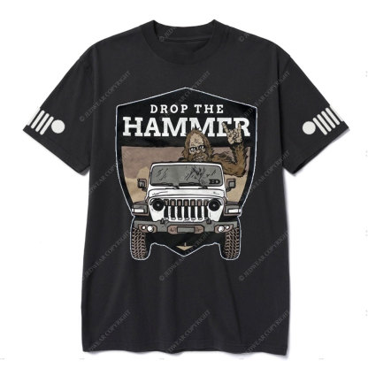 Hammer Down Sasquatch Jp Badge T-shirt