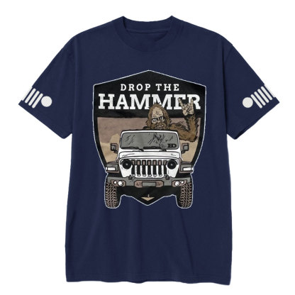 Hammer Down Sasquatch Jp Badge T-shirt