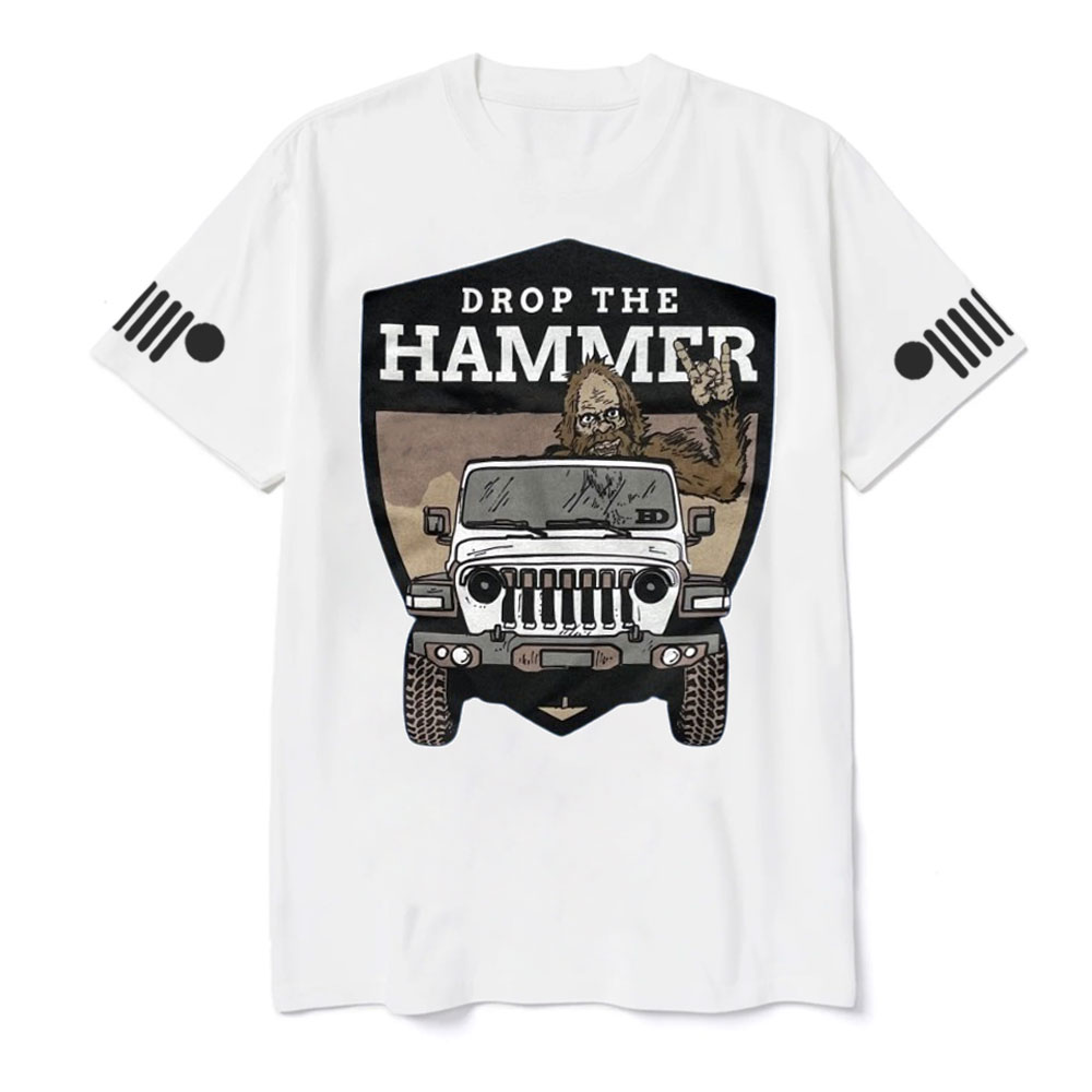 Hammer Down Sasquatch Jp Badge T-shirt